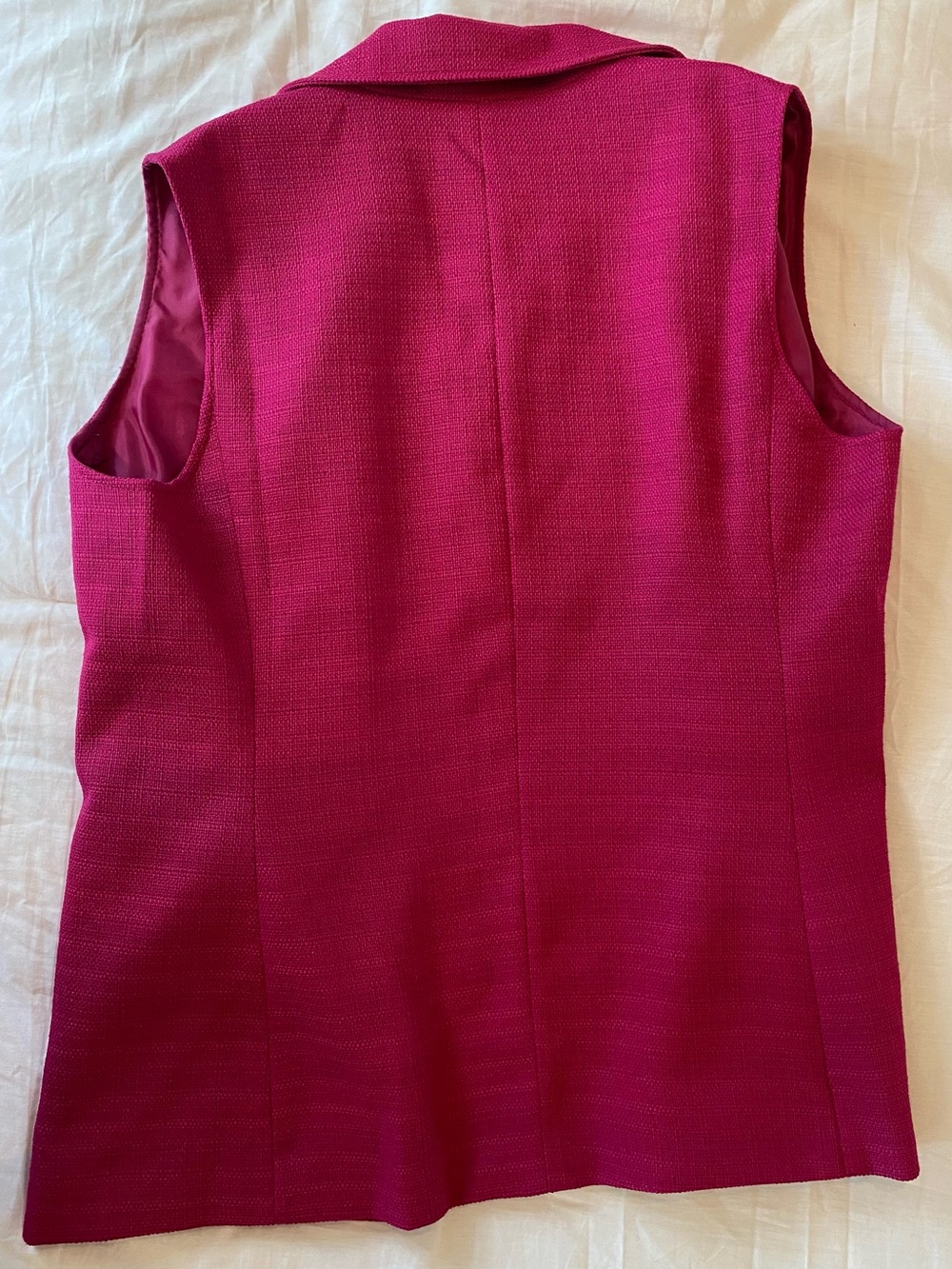 Liz Claiborne Sleeveless Blazer Vest in Berry - Picture 7 of 7